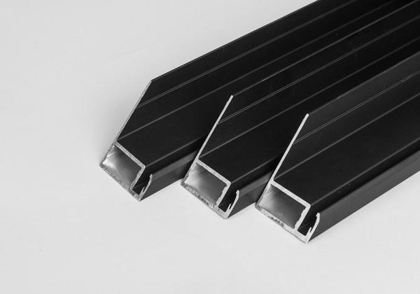 Anodized Black 6063-T5 Aluminium Solar Panel Frame Temper T3-T8