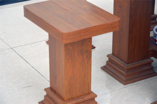 Wooden Grain Classic Aluminum Chair Eco Friendly  Waterpoof Furniture
