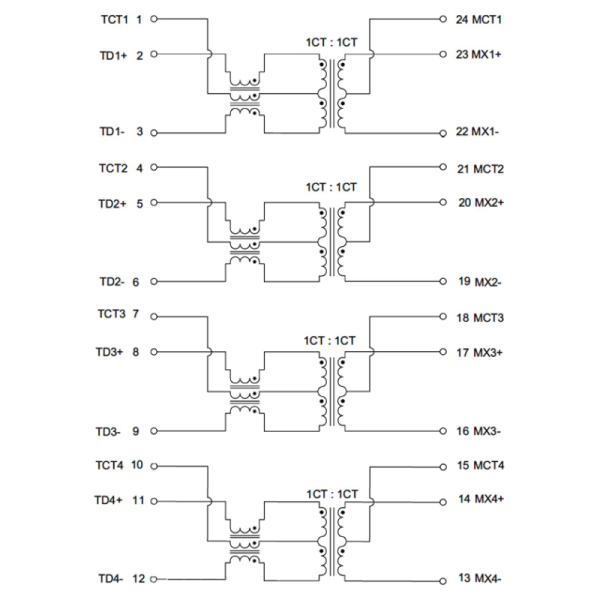 Surface Mount Ethernet Transformer ABRACON ALANL10001-FJ11JT with RoHS Compliance and MSL 1 Rating