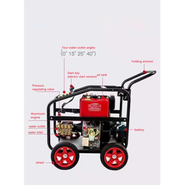 На открытом воздухе мотор уборщика 178 LIFAN давления холодной воды удаления ржавчины 180bar высокий