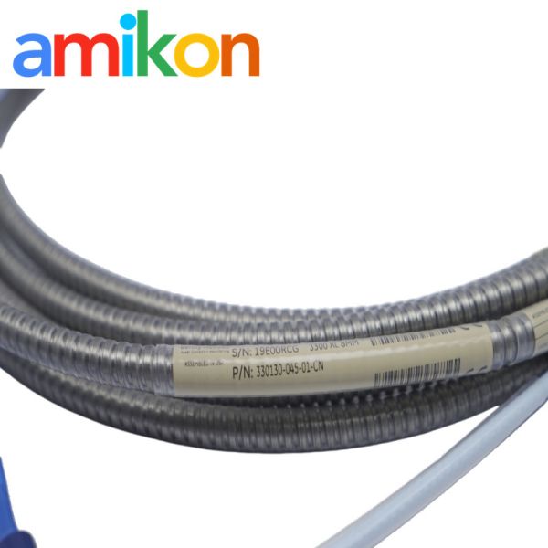 Bently Nevada 330130-045-01-CN 3300 XL Standard Extension Cable with 4.5-meter Armored Design Gold-Plated ClickLoc Connectors and API 670 Compliance