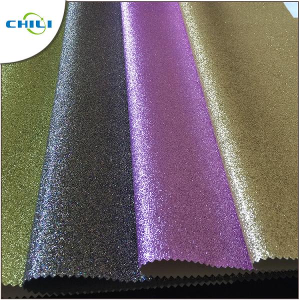 OEM ODM Glitter Fabric Paint , White Glitter Fabric Colorful Wall Covering