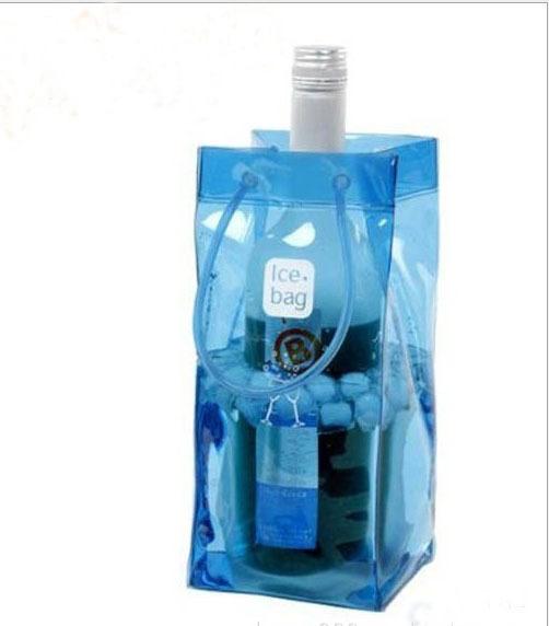 pvc wine bag with handle for packing ,logo print