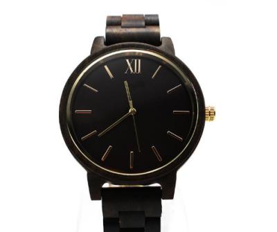 Unique Day Date Wooden Wrist Watch ATM Water Resistant Support OEM