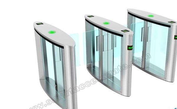 Multi-Channel 304 Stainless Steel Slim Swing Gates Electronic Turnstile Speed Gate for Government