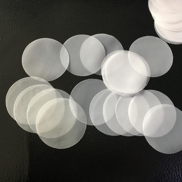White Food Grade Nylon Mesh Filter Pieces Are Use For Rosin Pressure Filtration