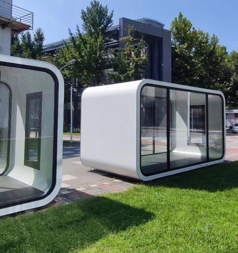 Hot Sale Modern  Prefab Houses Outdoor Tiny Mobile Office Pods for Hotels Villas Apple Cabins