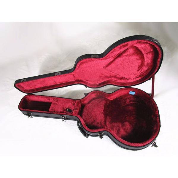 Pvc leather guitar case hard /dreadnought jumbo wooden case guitar