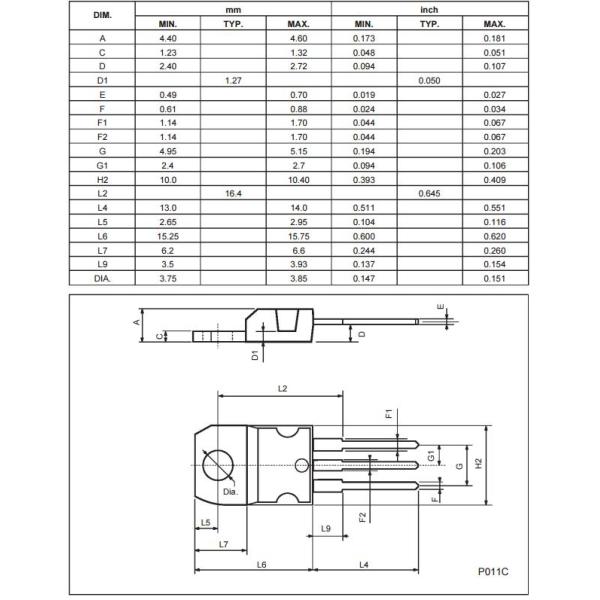 IRFBC30 dual power mosfet Power Mosfet Transistor N-CHANNEL 600V 1.8 ohm TO-220 PowerMESH]II MOSFET