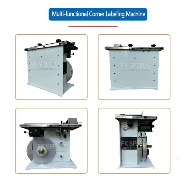 Wood Packaging Material Semi Automatic Right Angle Carton Box Corner Labeling Machine