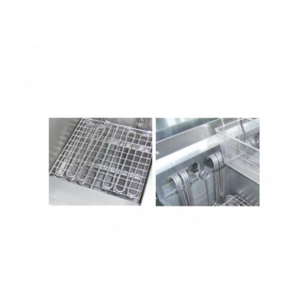 2 Basket 28L 400mm Stainless Steel Cooking Equipment