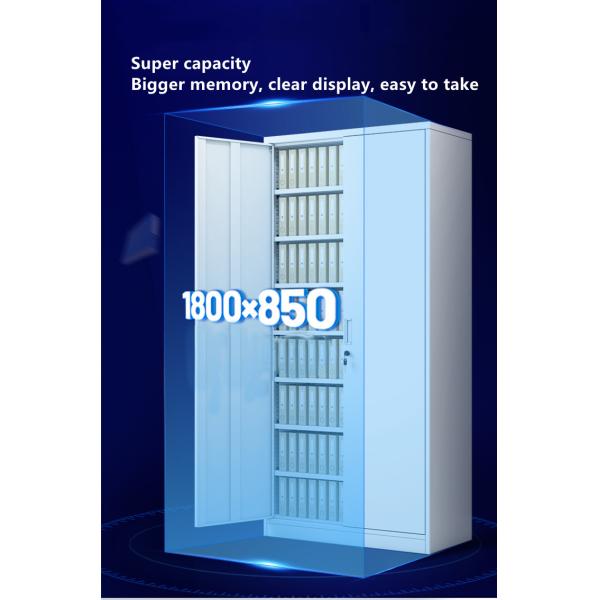 Steel Large Storage Instrument Medicine Display Cabinet , W850*D390*H1800mm Hospital Room Cabinets