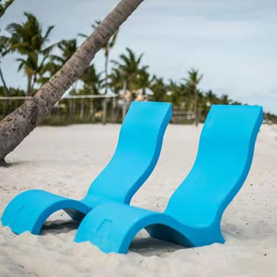Courtyard Hotel Furniture Modern Outdoor In-Pool Sun Loungers for Hotel Guests