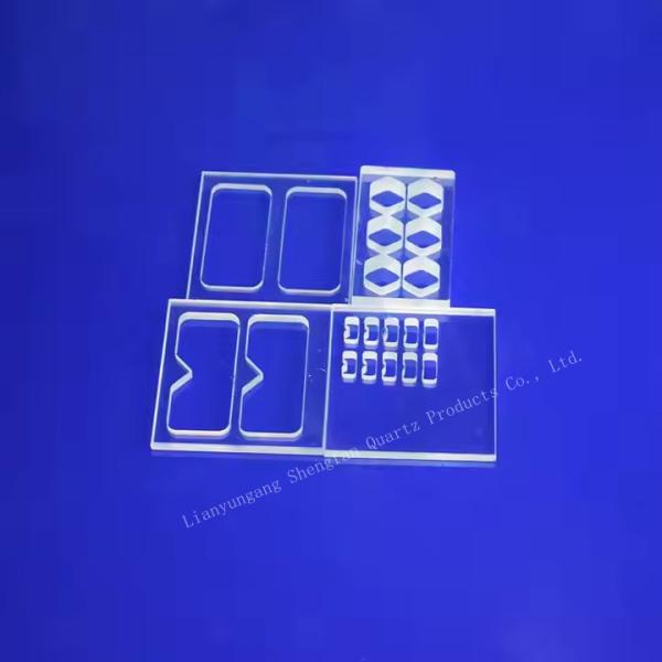 Plaque de verre au quartz personnalisée de 0,5 à 100 mm pour les applications optiques à semi-conducteurs