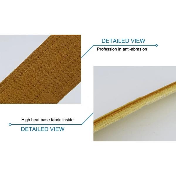 Heat Resistant Aluminum Profile Felt Belt PBO , Kevlar , Nomex , PES Material