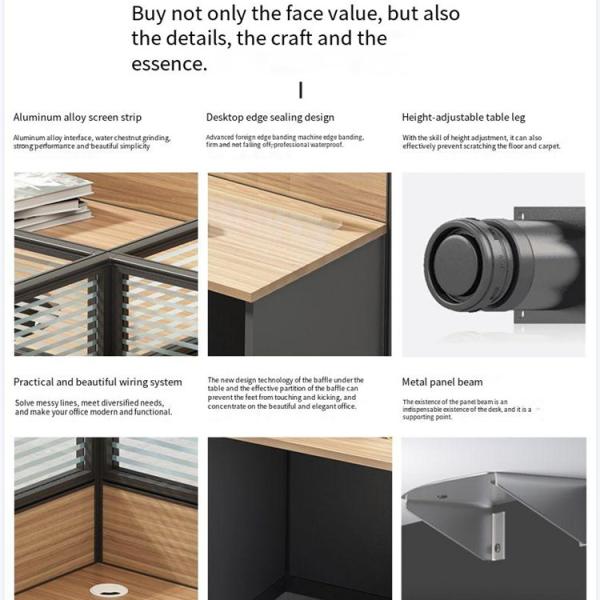 25 мм толщины столовой верх рабочей станции Мебель для школьного офиса Стол с перегородкой