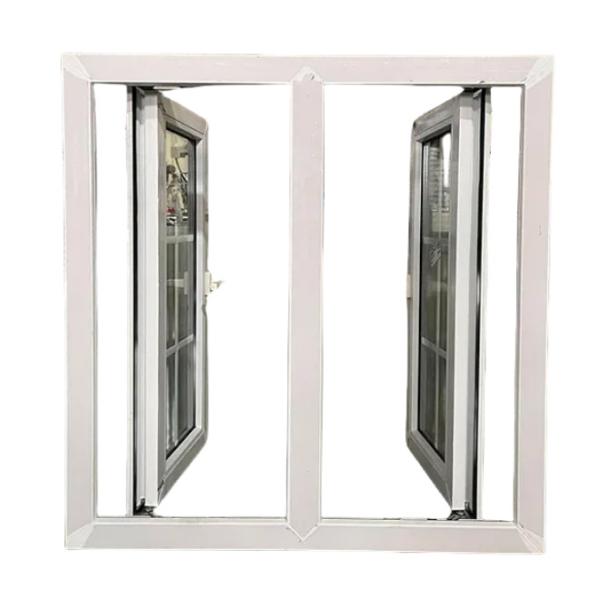 Ventanas abatibles de PVC de la serie 60 con doble acristalamiento