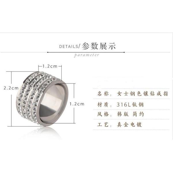 Men′s Jewelry Fashion Silver Ring Full Diamond Finger Rings 316L Titanium Steel Diamond Ring