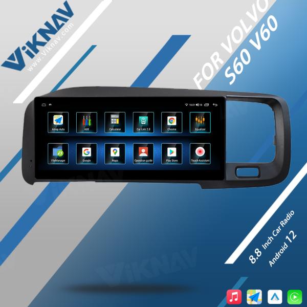 FM FA S60 V60 Volvo Bluetooth Radio 2011-2017 Мультимедийный авторадио HD экран