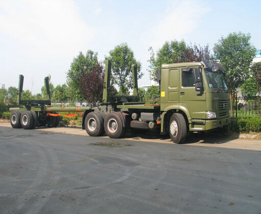 Sinotruk Howo 6x4 Timber Cargo Truck With Air conditioner / Logging Transporter