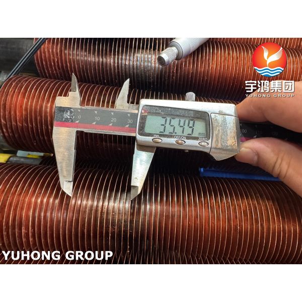 ASTM A106 Embedded G Type Fin Tube With Cu T2 For Chemical Plant Air Coolers