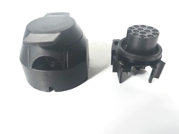 Industrial Trailer Connector Socket PVC Plastic 12V 24V 10A 7pin 13pin