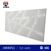 Da pedra artificial 20mm de quartzo da quebra do gelo bancadas de superfície contínuas da espessura