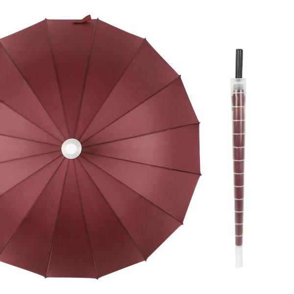 Wholesale 16ribs Strong Frame Automatic 23 inch Straight Umbrella with Waterproof Case Keeping Dry