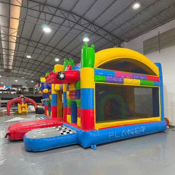 Combinaison de tireurs gonflables commerciaux colorés et lourds pour la fête