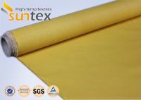 Tissu enduit de silicone ignifuge de fibre de verre d'isolation à hautes températures