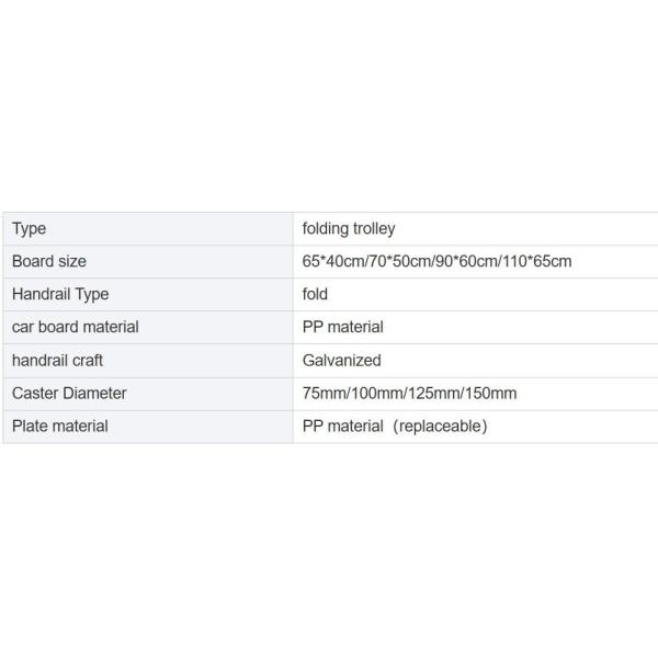 Складная тележка Пластиковая тележка и колесная тележка
