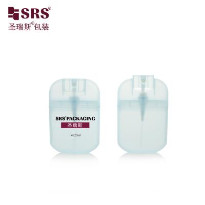 PWU006 Injection Semi-Transparent Blue Card Shape Spray Pump Bottle Fine Mist For Perfume
