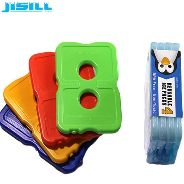 Reusable food-grade cooling rigid ultra-thin ice packs for lunchboxes, cold gel