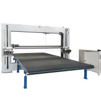 Máquina de corte horizontal do CNC da esponja da espuma do plutônio do cortador duplo automático da lâmina