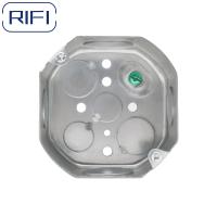 Cajas de conductos eléctricos personalizadas Caja de acero octógono con tornillo de tierra elevado