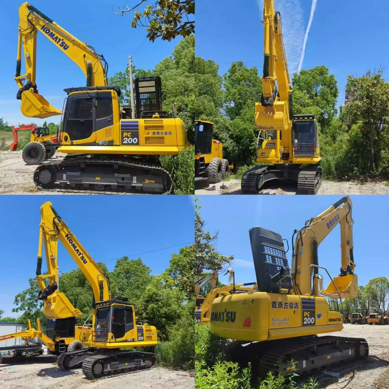 99% New Used Komatsu PC200 Hydraulic Excavator Second Hand Crawler Digger Used Excavator Japan Origin Komatsu Excavator for Sale