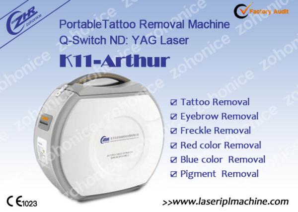 Mini máquina segura 1064nm & 532nm da remoção da tatuagem do laser para a remoção da tatuagem