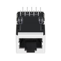 Base-T Tab Up Without Leds du connecteur femelle 100 de POE Rj45 de port de la diode de redresseur 46F-1451NWZ2NL 1x1