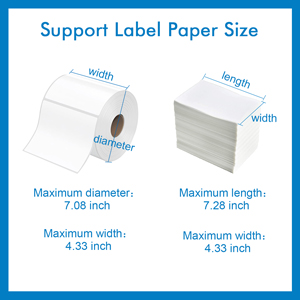 ABS Fanfold 7.08inch External Roll Label Holder