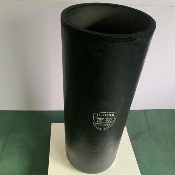 Cristales de fundición de aluminio resistentes a la corrosión, crisol de fusión de metal negro para aluminio