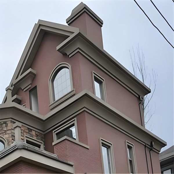 Moulure de corniche extérieure décorative en mousse EPS légère pour la décoration d'hôtels en extérieur