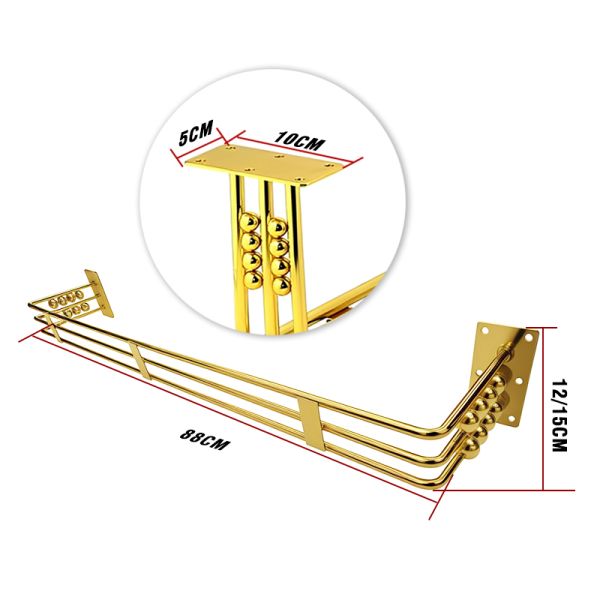Light Luxury Furniture Legs Gold Cabinet Feet Household Sofa Metal Base Frames Long Iron Sofa Legs