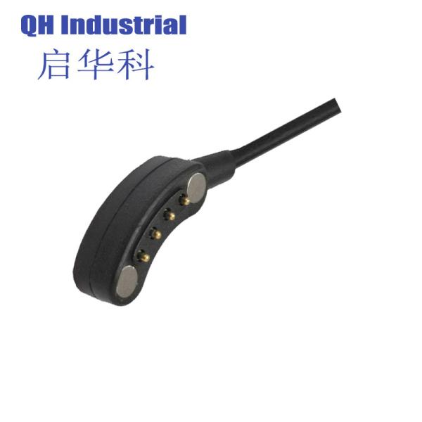 4Pin Arc Republic Of Korea Silver Spring Androvid Tv Box Solder Cup Pogo Pin Pogo Magnetic Connectors
