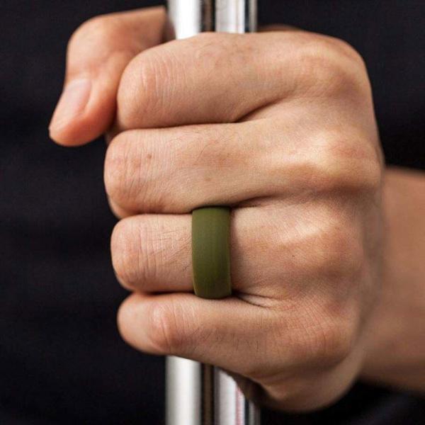 Custom Design Eco-Friendly Silicone Rubber Finger Ring Flexible and Durable Wedding Band