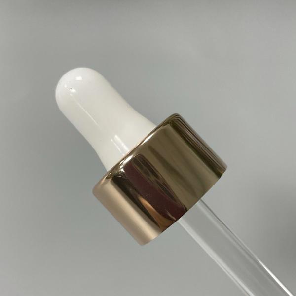 15/410 Dropper Cap For Essential Oil Bottle Gold Rose Colour