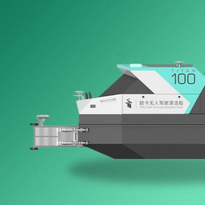 Aluminum Water Surface Cleaning Robot USV Self Driving Boat IP55