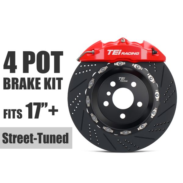 TEI P40EV Brake Caliper Front 4 Piston Big Brake Kit for Honda Accord 2008-2018 17 Inch Rim CR4/5/6/7/8/9 CV1/2/3/4/5/6