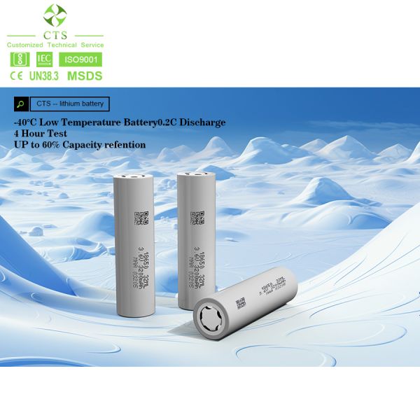 CTS 3.6V 2000mAh 3000mAh Low Temperature High discharge rate Cylindrical Li-ion Battery Cell Long cycle life factory wholesale