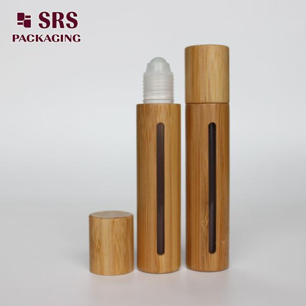 Natural Color Bamboo Plastic Perfume Roll On Bottle 15ml