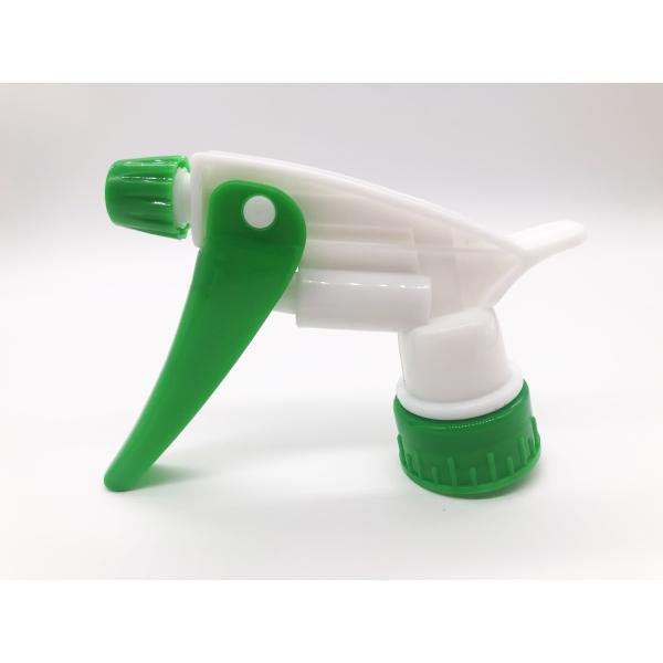 Plastic Pp Material Trigger Pump Sprayer 28 / 400 28 / 410 Green Color